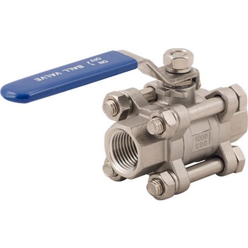 Three Piece Stainless Ball Valve - 1/2&quot; NPT