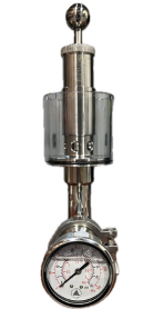 Spunding Valve With Pressure Gauge - 1.5&quot; TC - 3 PSI to 43 PSI